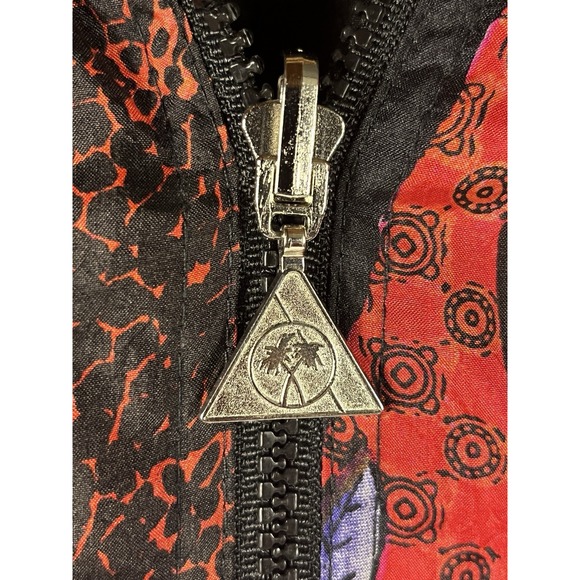 Vintage Casual Isle Jacket Women Small  Floral Windbreaker Zip Up Reversible 90s - Picture 3 of 9